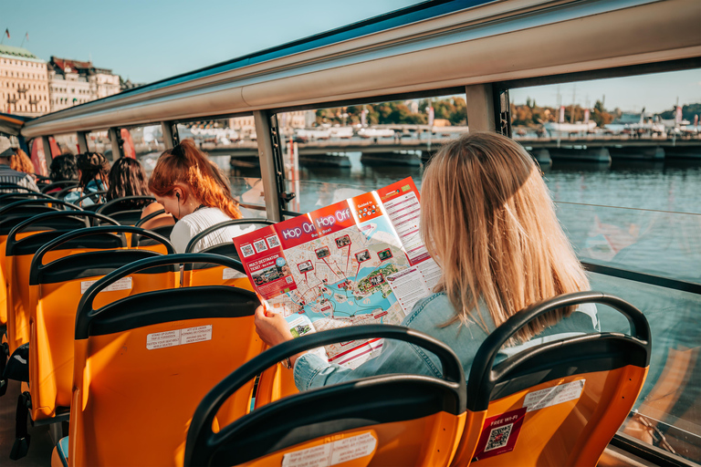Stockholm: 24 hour Hop On-Hop Off Bus Tour
