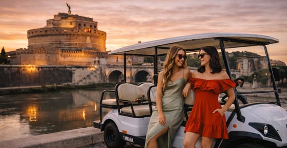 Rome: Golf Cart & E-Tuk Sightseeing Tour