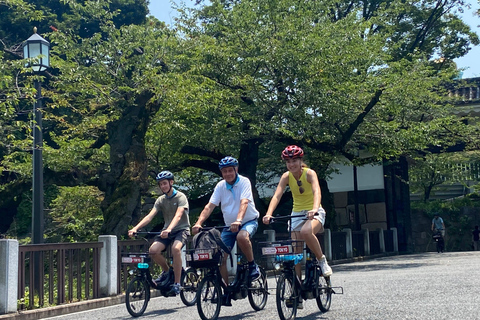 Geniet van de lokale Tokio E-assist fietstour, 3 uur in een kleine groep