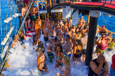 Marmaris: Pirate Boat Trip with Animation & Foam Party Pirate Boat Trip with Soft Drinks (No Transfer)