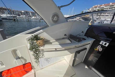 Mandelieu: Full day boat jet-ski paddle underwtaer scooter..