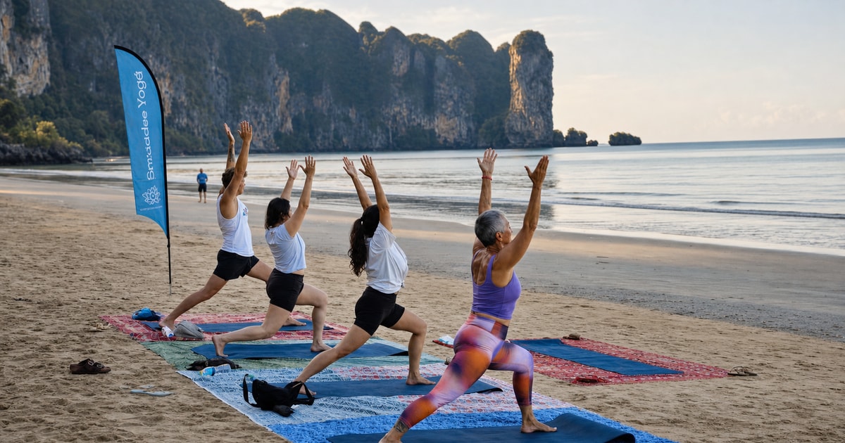 Krabi: Sunrise Beach Yoga at Ao Nang Beach - 2026 (Verified Reviews)