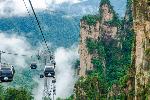 Zhangjiajie: tour panoramico di 2 giorni con ponte di vetro e funivia