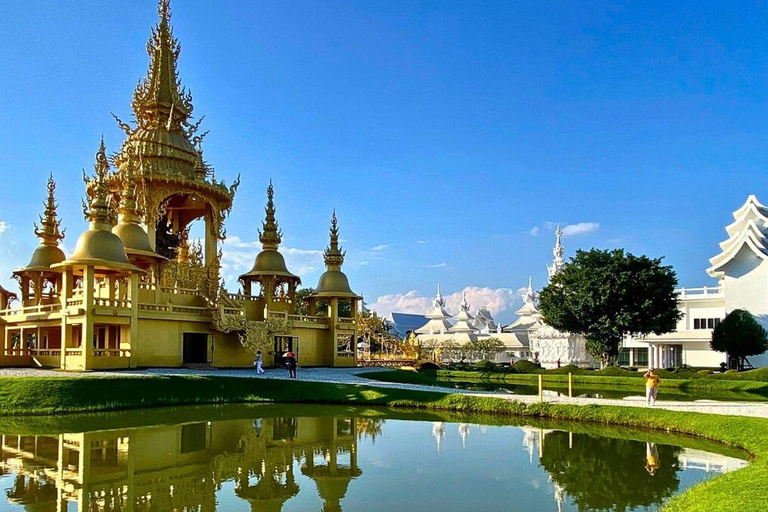 Chiang Mai : Temples du Bouddha blanc, du Bouddha bleu et du Grand Bouddha à Chiang Rai