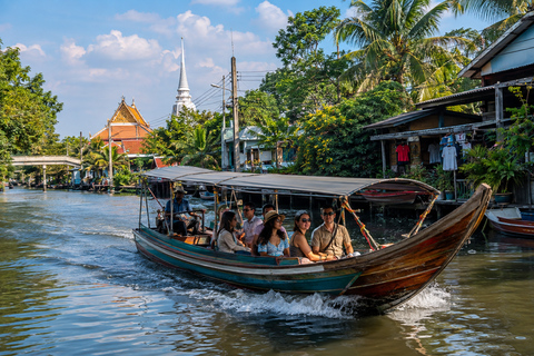 Bangkok: Canal Long-Tail Boat Tour Wat Paknam & Local Life Private Canal Long-Tail Boat Tour Wat Paknam. English Guide