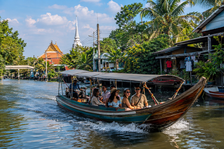 Bangkok: Canal Long-Tail Boat Tour Wat Paknam & Local Life Private Canal Long-Tail Boat Tour Wat Paknam. English Guide