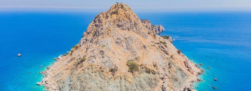 Depuis Antalya/Kemer : Excursion en bateau sur l'île de Suluada avec coucher de soleil