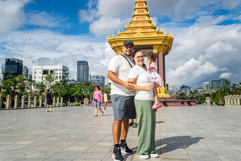 Phnom Penh: City Tour and Evening Foodie Full-Day Haft Day: Historical Tour + English Guide