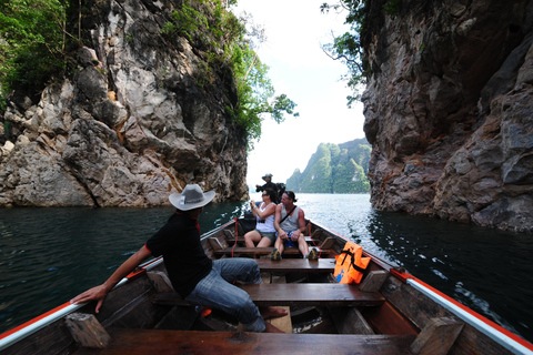 Phuket: Viagem particular de 1 dia ao lago Cheow Larn - Tudo incluídoDe Phuket: Exploração de dia inteiro do lago Cheow Larn, Khao Sok