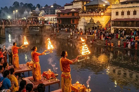 Kathmandu: Guhyeshwari Shaktipeeth & Pashupatinath Arti Tour