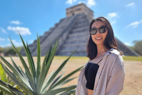 Riviera Maya: Cobá and Chichén Itzá Tour with Cenote & Lunch Private Tour with Pickup