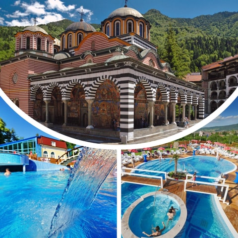 From Sofia: Rila Monastery UNESCO Site & Outdoor Mineral Spa