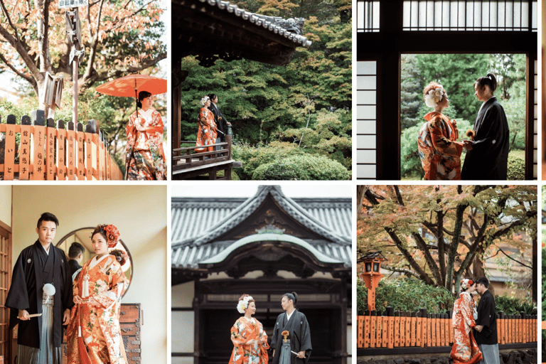 Kyoto et Nara : visite photographique de mariage avec 3 sites pittoresquesKyoto et Nara : circuit photo de mariage avec 3 sites pittoresques