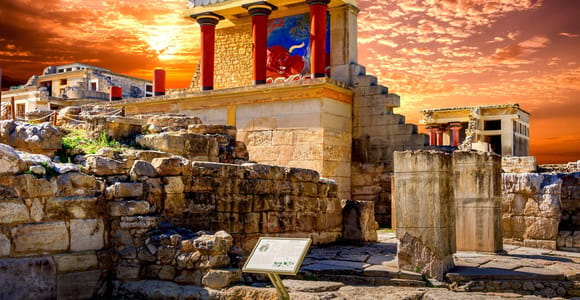 Chania/Rethymno: Knossos Palace & Heraklion City Tour