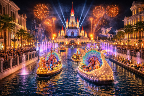 Side/Belek/Alanya: The Land of Legends Night Show Transfer Aquarium+Wax Museum & Legends Night Show Transfer+Dinner