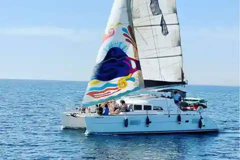 Marbella: Group Dolphin Watching Catamaran Tour with Drinks