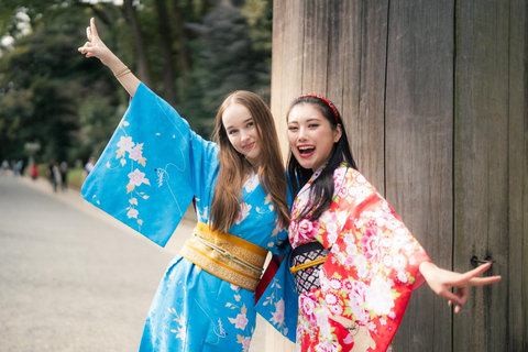 Rondleiding Meiji Shrine in KIMONO.