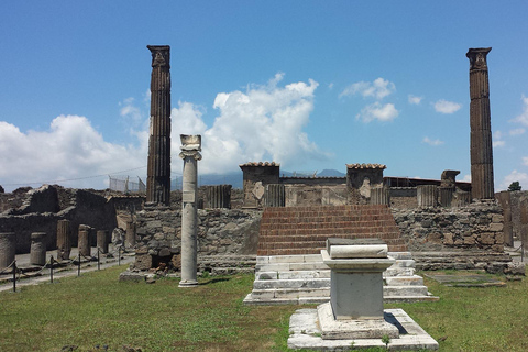 From Amalfi: Pompeii and Mount Vesuvius Winery Private Tour