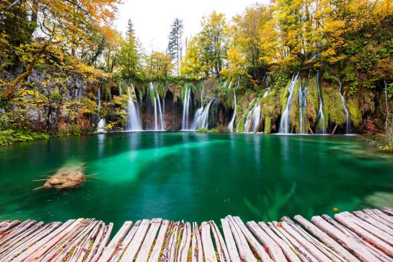 Visite privée du parc national des lacs de Plitvice - au départ de Zagreb