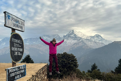 De Pokhara: 4 dias de caminhada em Ghorepani Poon Hill com guia