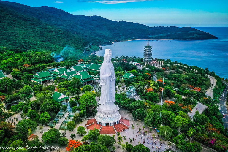 Hoi An Private Day Trip :Golden Bridge - Marble M.t - My Son Opt 3 : Golden Bridge - Marble Mountain - Hai Van Pass