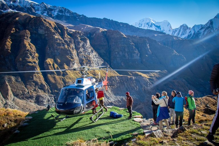 Annapurna basiskamp helikoptervluchtAnnapurna basiskamp helikoptertour
