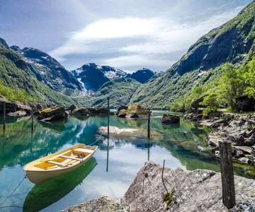 Bergen: Lago del Ghiacciaio Bondhus nel Parco Nazionale Folgefonna
