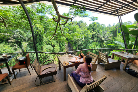 Ubud: Hidden Waterfalls, Rice terrace & Cliffside Dining