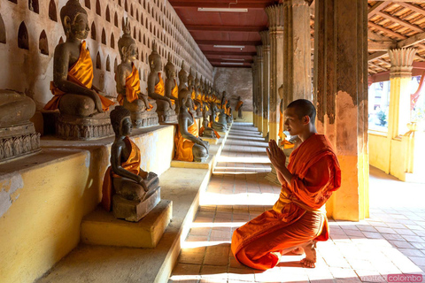 Meio dia a explorar os encantos de Vientiane e serviço de busca no hotel