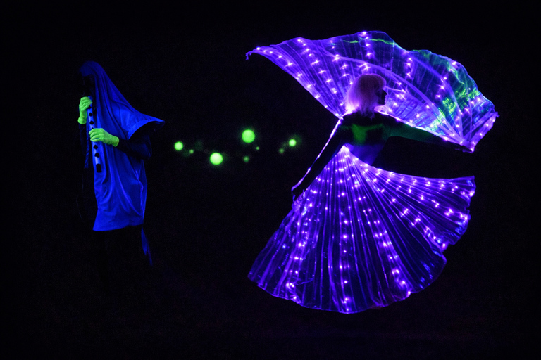 Prague: Underground Black Light Theatre Interactive Show