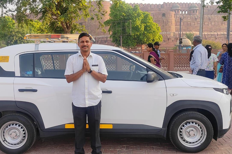 From Delhi: Taj Mahal Day Trip with Traditional Indian Lunch Delhi: Taj Mahal with Traditional Indian Lunch, Car, Tickets