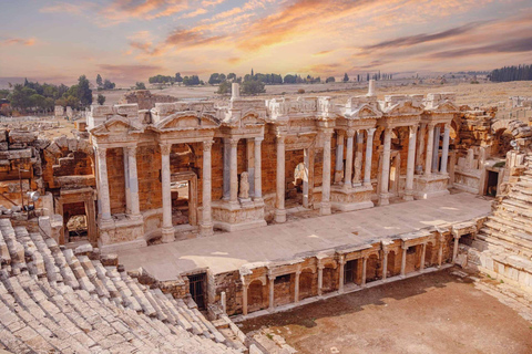 From Izmir: Pamukkale and Hierapolis Guided Day Trip Pamukkale Entry Included