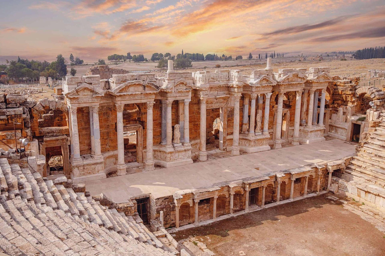 From Izmir: Pamukkale and Hierapolis Guided Day Trip Pamukkale Entry Included