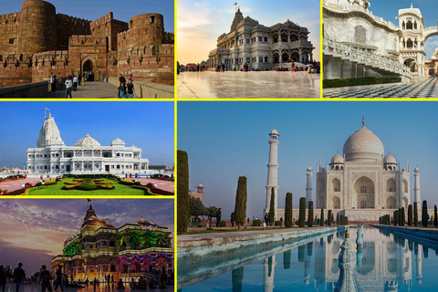 Delhi To Agra, Mathura, Vrindavan Same Day Tour By AC Bus