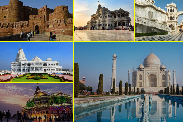 Delhi To Agra, Mathura, Vrindavan Same Day Tour By AC Bus