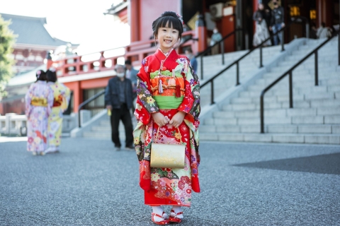 Tokio: Kimoni-verhuur / Yukata Rental-cosplay in Asakusa