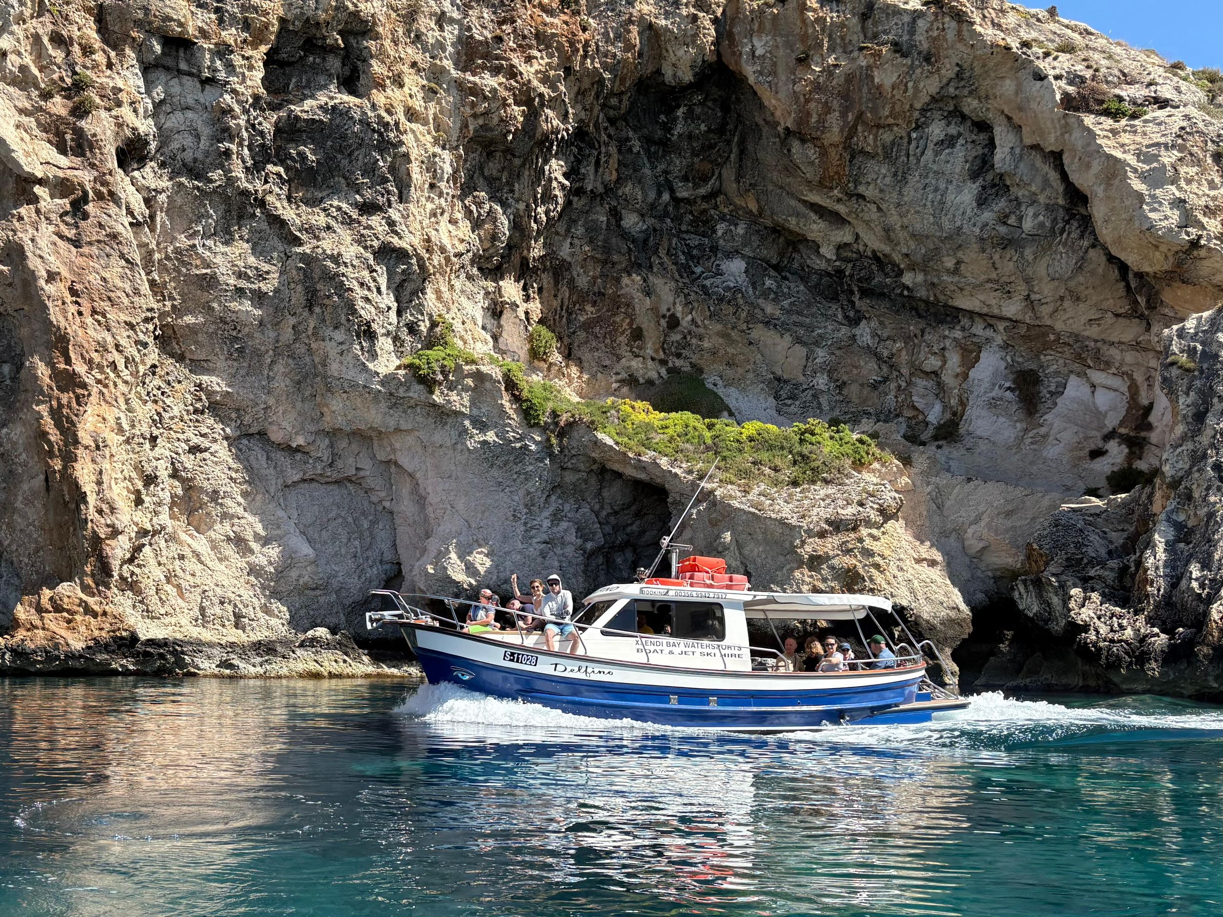 Gozo: Bootsfahrt zur Insel Comino + Blaue Lagune ab Xlendi