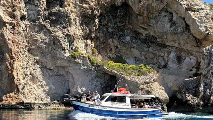 Gozo: Rejs łodzią na wyspę Comino + Błękitna Laguna z Xlendi