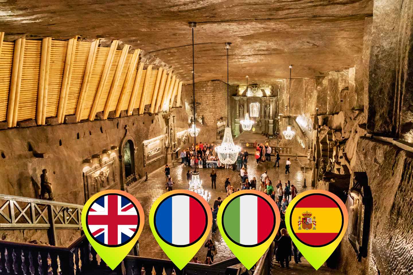 From Krakow: Guided Tour in Wieliczka Salt Mine