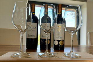 Vertical degustation of a special cuvée with cheese plate