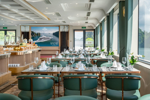 Discover Halong Bay with 5-star Leona Cruise Day Tour Pick up from Hanoi by Dcar Limousine