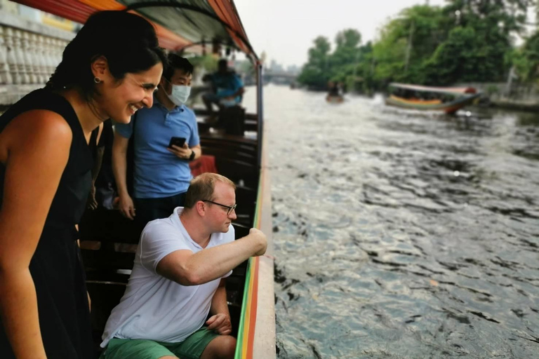 Bangkok: Tour em pequenos grupos pelos canais em um barco de cauda longaBangkok: excursão para grupos pequenos pelos canais em barco Longtail