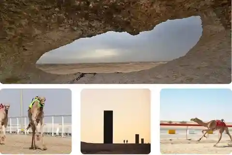 West of Qatar, Mushroom Rocks, Camel Racing Track, Richard S