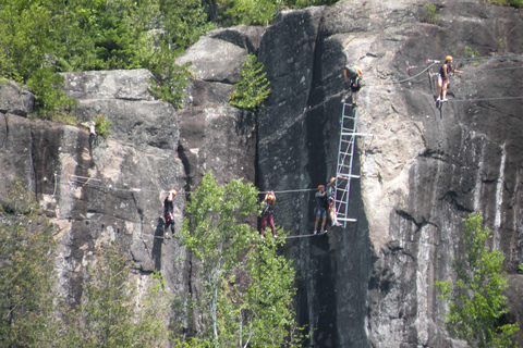 Tyroparc: Via Ferrata Guided Tour and Zipline Combo Ticket Summer: Via Ferrata Guided Tour and 2 Zipline Combo Ticket