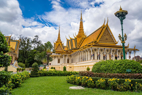 Phnom Penh: City Tour and Evening Foodie Full-Day Haft Day: Historical Tour + English Guide