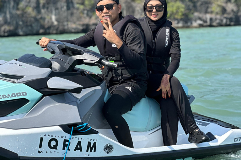 Excursión en moto acuática por la isla de Langkawi Parque Geoforestal de KilimPiloto único