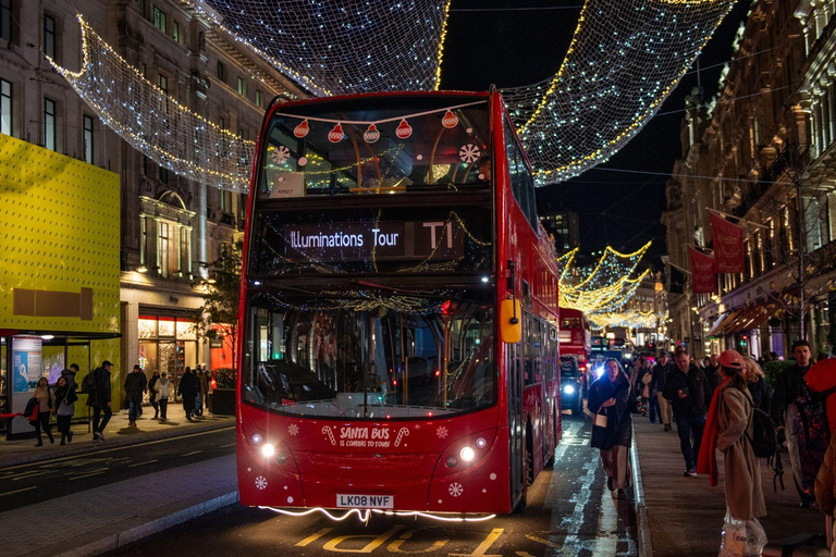 London: Christmas Lights Santa Sleigh Open-Top Tour London: Santa Bus Christmas Lights Open-Top Tour