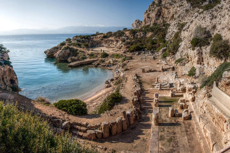 From Athens: Loutraki, Vouliagmeni Lake & Beach Swim Day