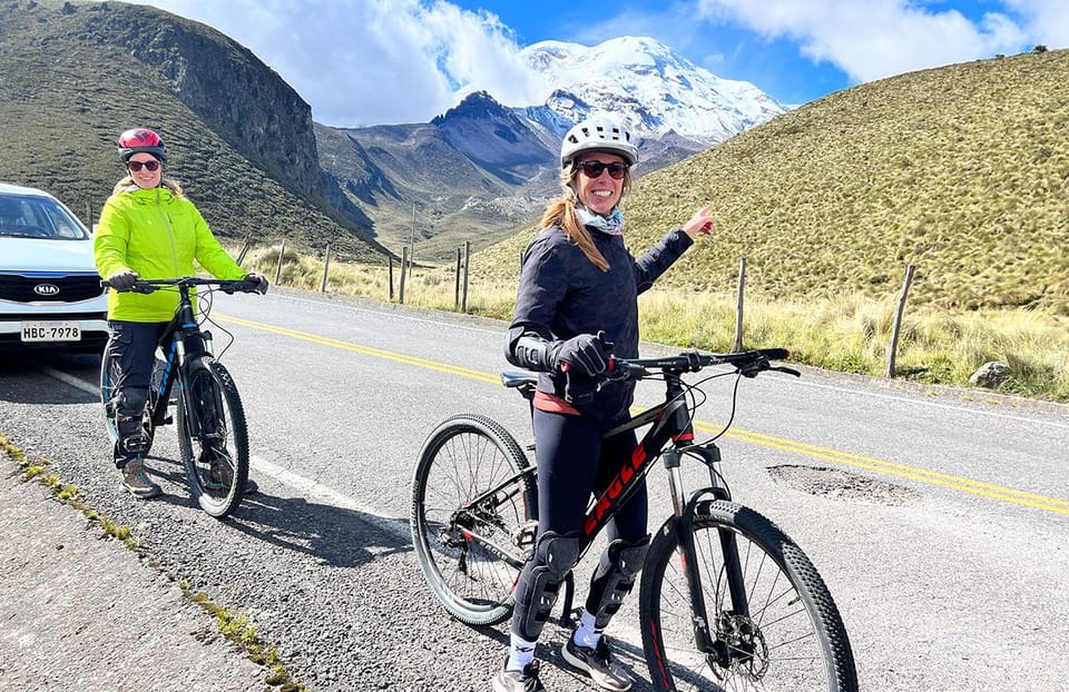 De Baños Chimborazo Volcan Vélo et randonnées et déjeuner - Hizvo