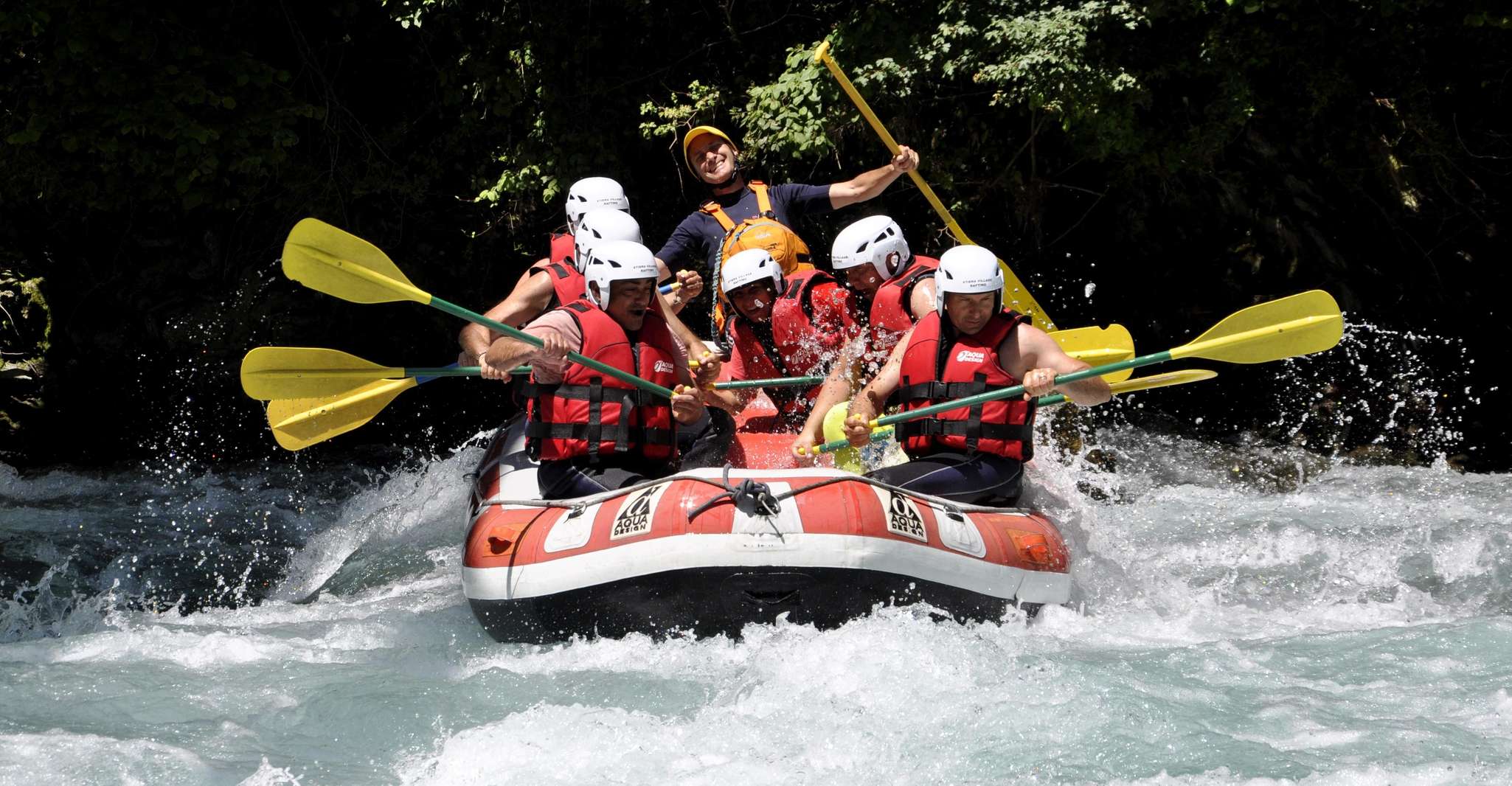 Gaiola: rafting sul fiume Stura